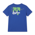Afbeelding laden in galerijweergave, L/AB Off-White t-shirt jongens Off Active Cobalt Blue, achterkant
