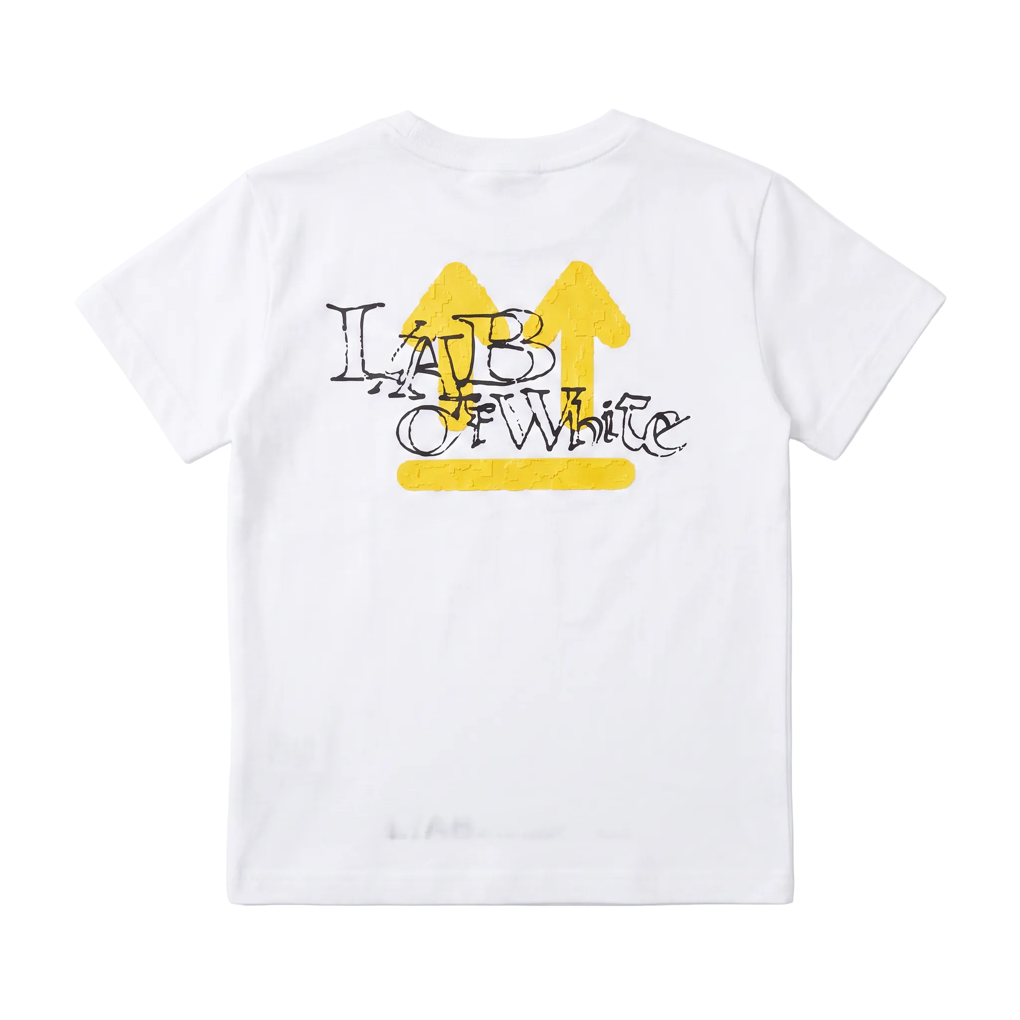 L/AB Off-White t-shirt jongens Off Active Lab White, achterkant