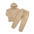 Afbeelding laden in galerijweergave, L/AB Off-White Hoody & joggingbroek beige, set
