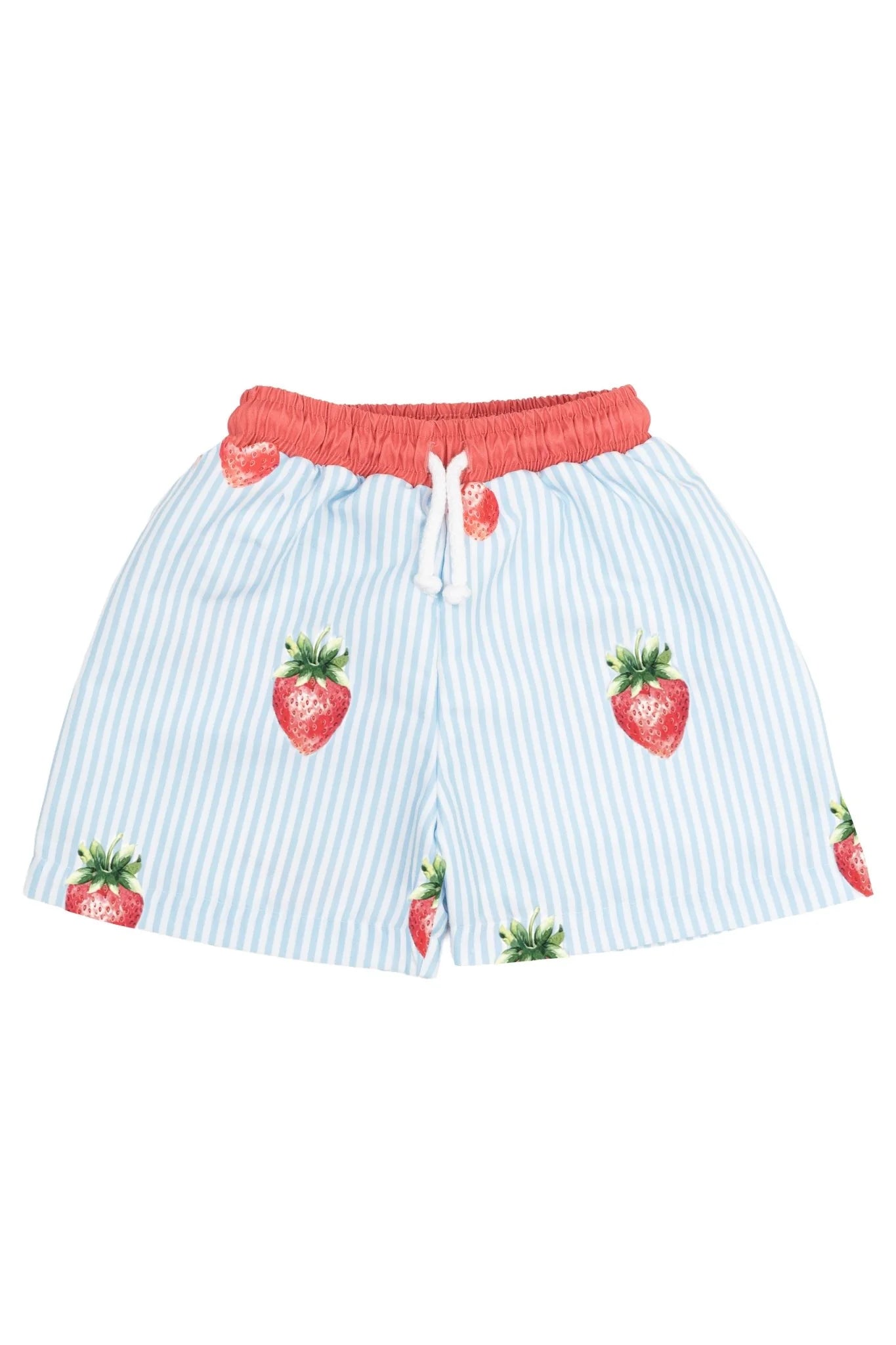 Meia Pata zwembroek jongens Strawberries met aardbeienprint — vooraanzicht